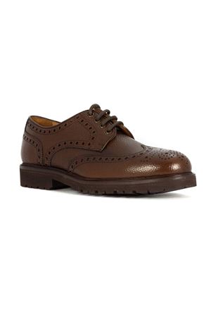 Brown tumbled leather Derby shoes BERWICK 1707 | 5568MARTINMARRON